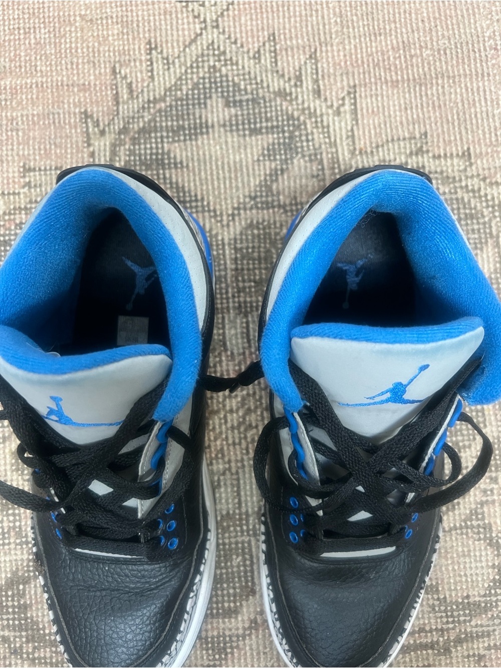 Nike Air Jordan 3 Retro Sport Blue Men’s Size 8.5 Sneakers NEW !!! - Picture 4 of 8
